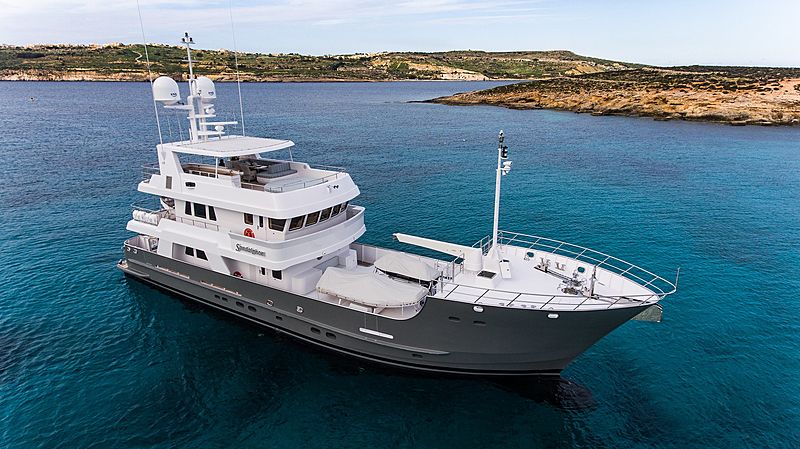 Sandalphon yacht anchored