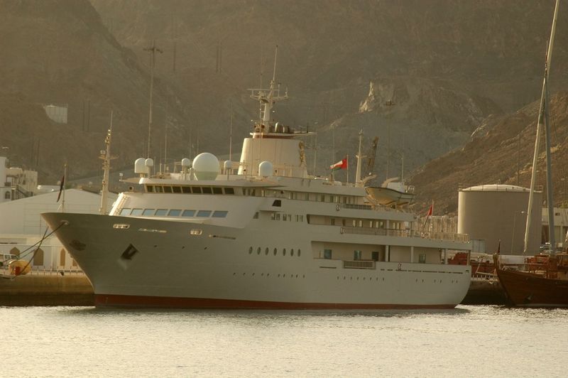 Al Said at her home berth in Muscat, Oman