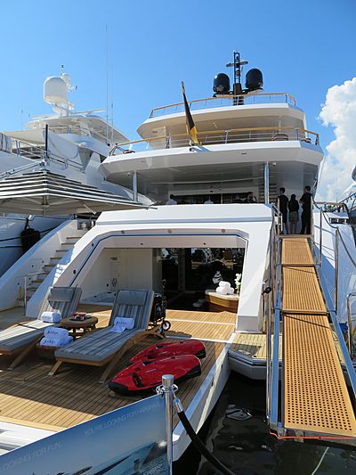 Baba's yacht at Fort Lauderdale International Boat Show 2019