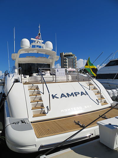 Kampai yacht at Fort Lauderdale International Boat Show 2019