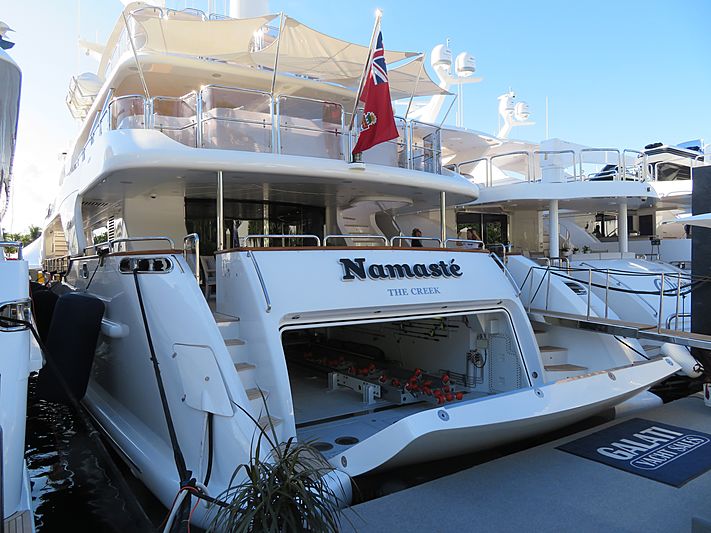 Namaste yacht at Fort Lauderdale International Boat Show 2019