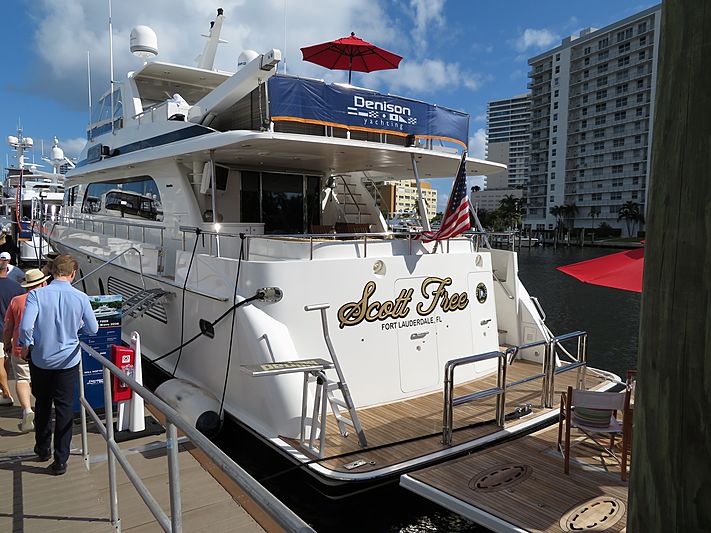 Scott Free yacht at Fort Lauderdale International Boat Show 2019