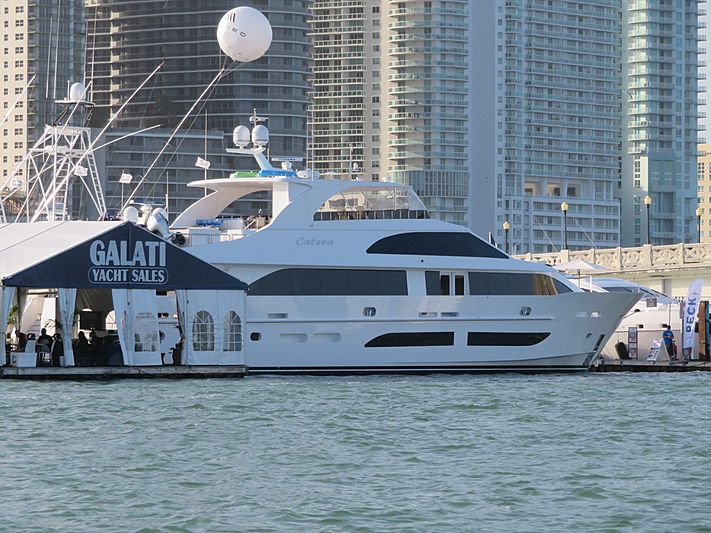 Catera yacht at Miami Yacht Show 2020