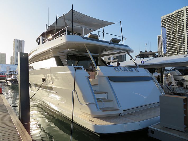 Ciao II yacht at Miami Yacht Show 2020