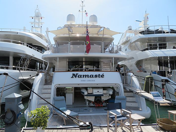 Namaste yacht at Miami Yacht Show 2020