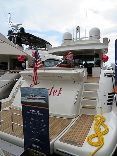 Scarlet yacht at Miami Yacht Show 2020