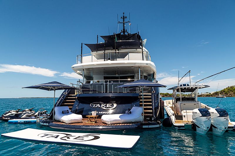 Take 5 yacht anchored
