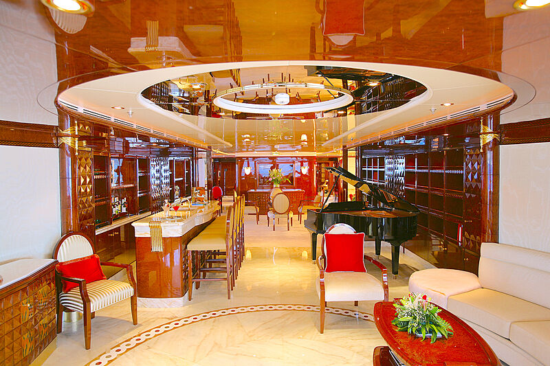 Ambrosia yacht saloon