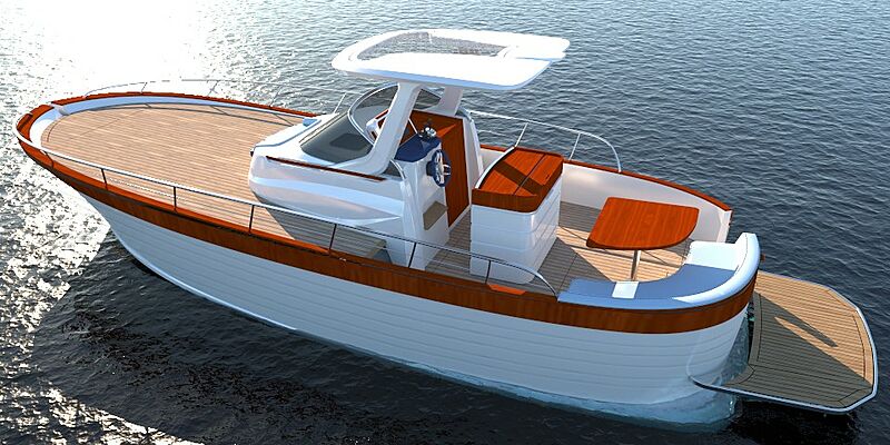 LIBECCIO 9.5 WALKAROUND tender Cantiere Gozzi Mimi