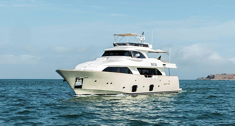 Nur yacht anchored