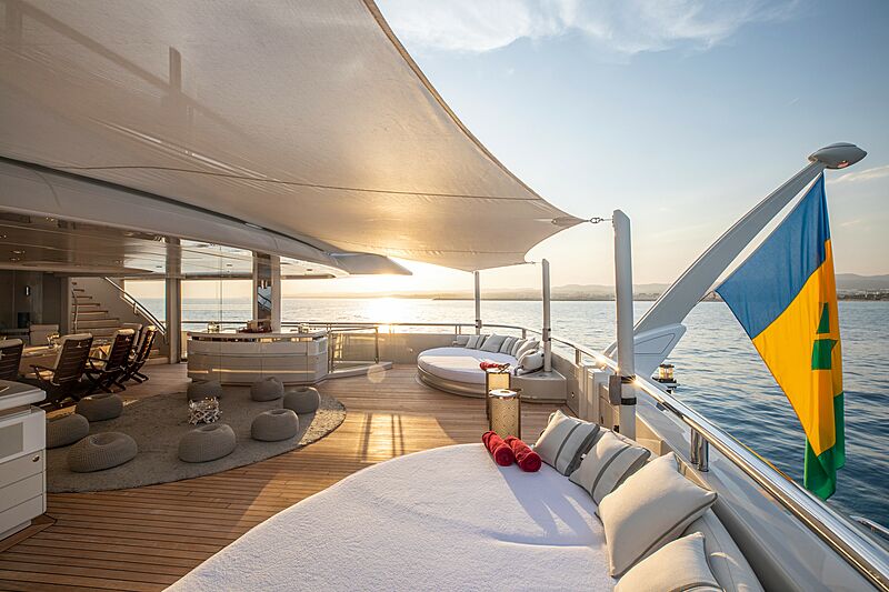 Valerie yacht deck