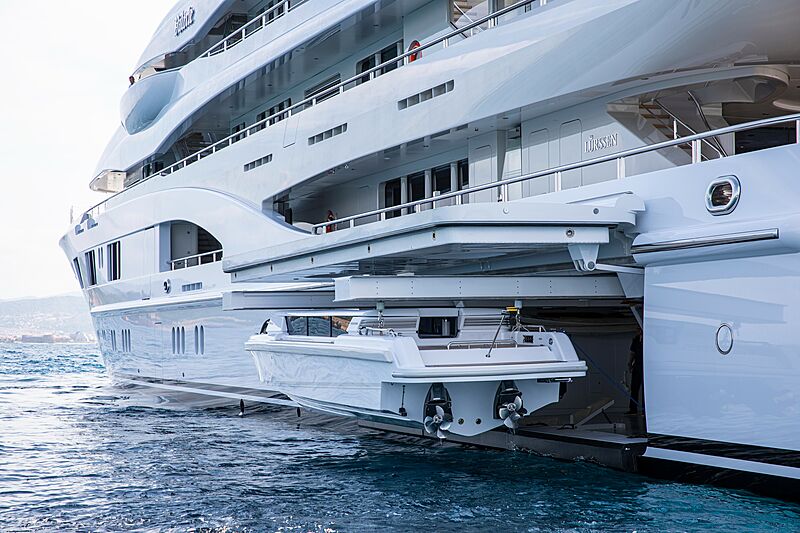 Valerie yacht with tender