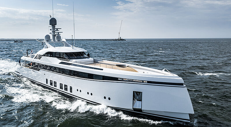 Totally Nuts yacht by Feadship on sea trials