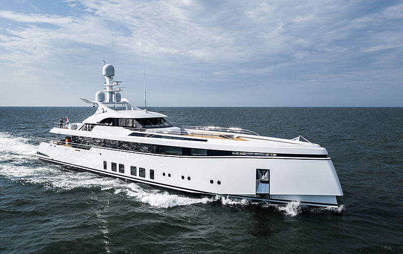 Totally Nuts yacht by Feadship on sea trials