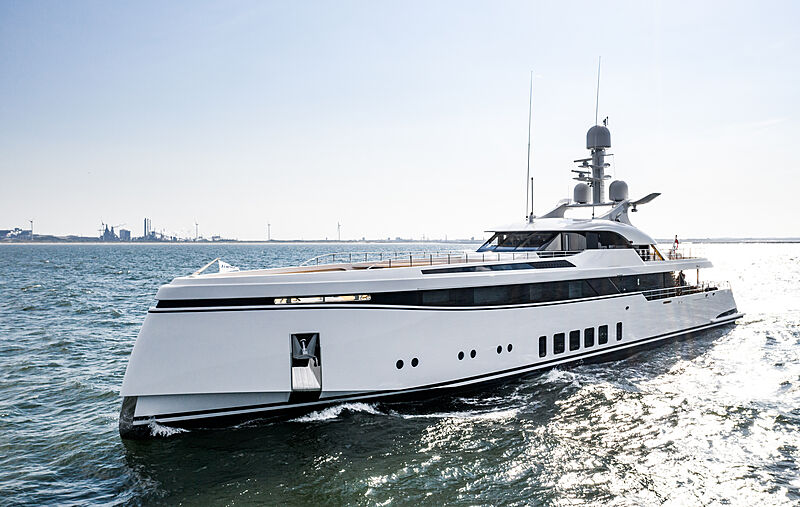 Totally Nuts yacht by Feadship on sea trials