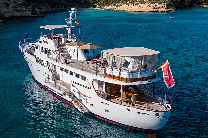 Odyssey III yacht anchored