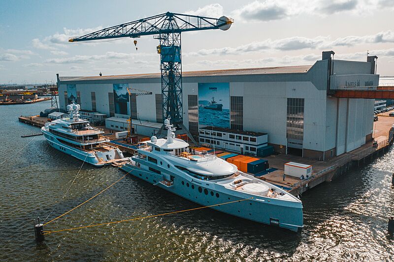 Stardust and Synthesis yachts at Damen Private View Event 2020