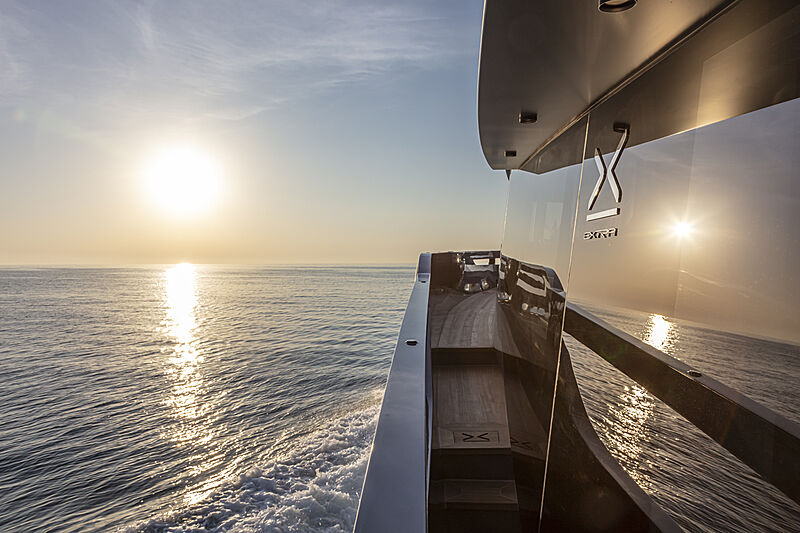 Haze yacht exterior detail