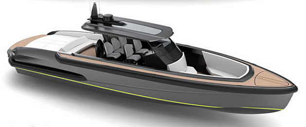 Ribbon 45 Skeleton tender exterior design