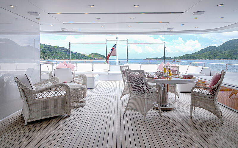 Forwin yacht aft deck