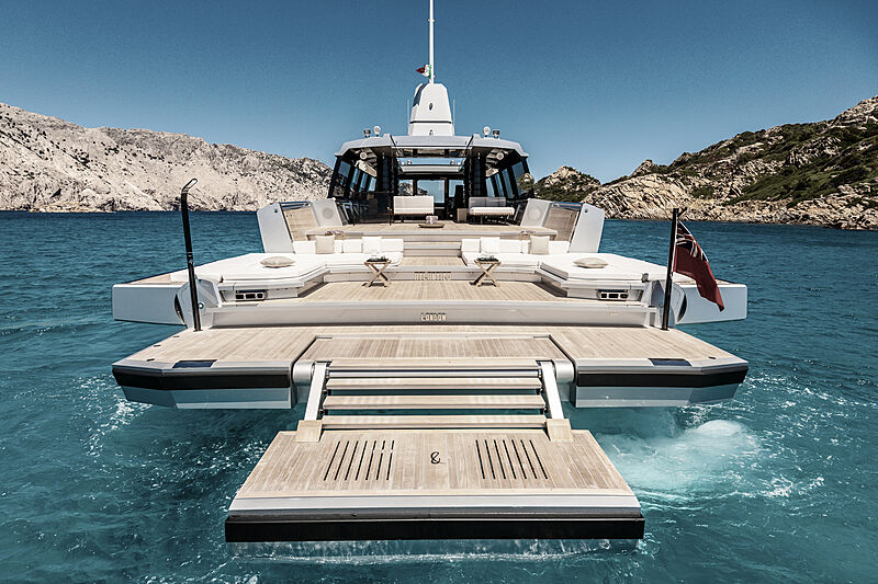 Atlantico yacht stern