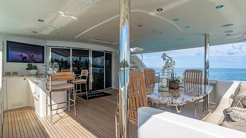 Black Swan yacht deck