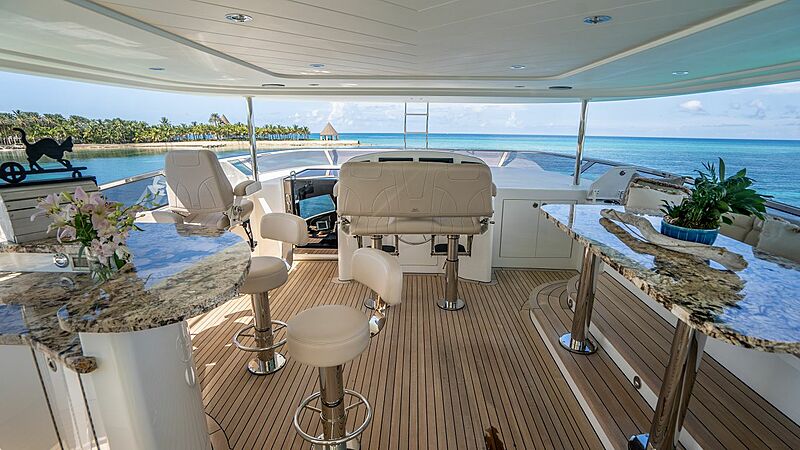 Black Swan yacht deck