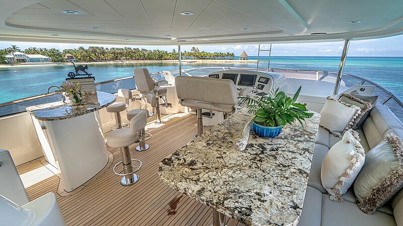 Black Swan yacht deck