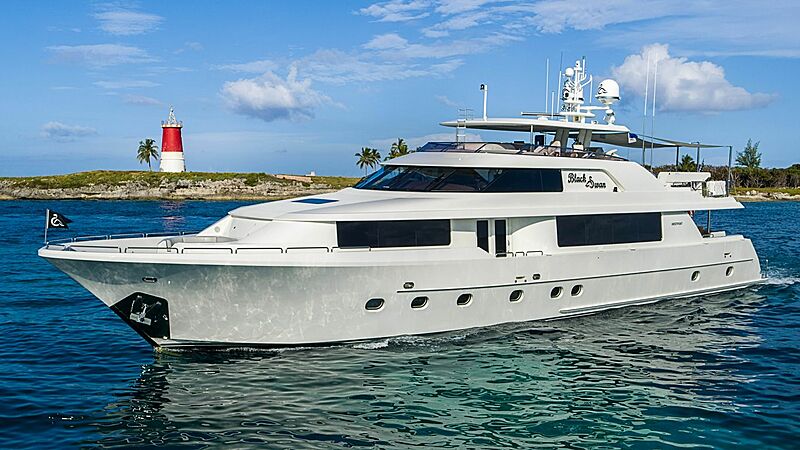 Black Swan yacht cruising