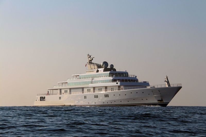 Rising Sun cruising off Gibraltar