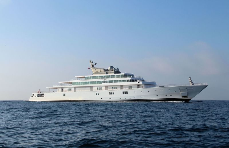 Rising Sun cruising off Gibraltar