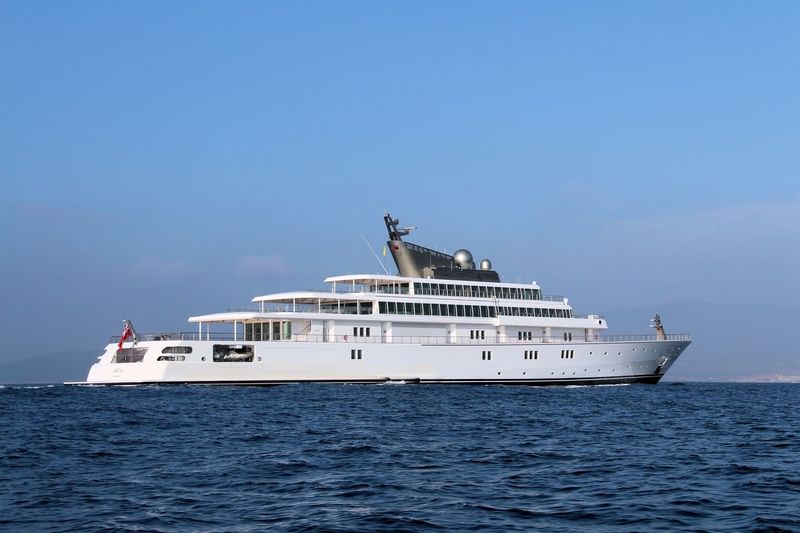 Rising Sun cruising off Gibraltar