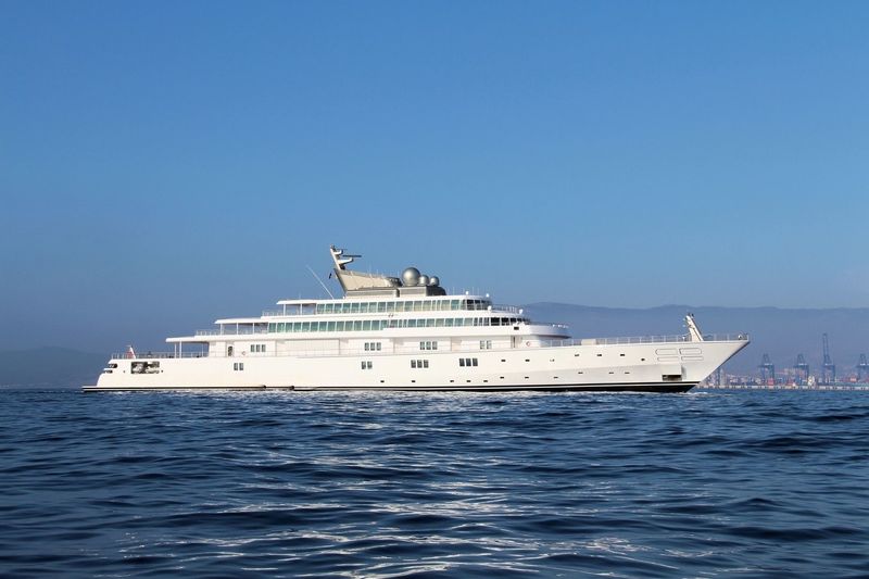 Rising Sun cruising off Gibraltar
