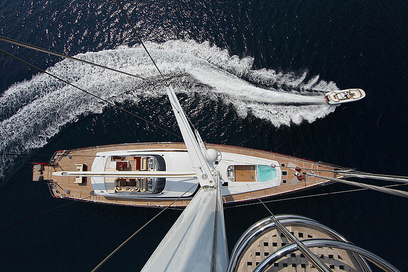 Prana yacht anchored