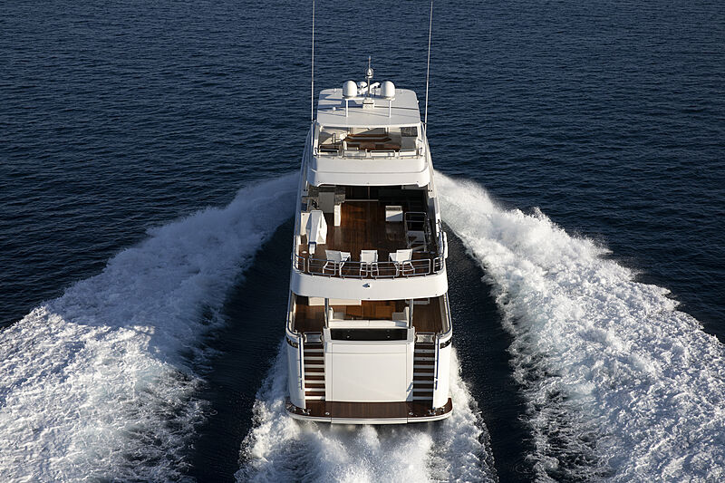 Eileen's Way yacht cruising aerial