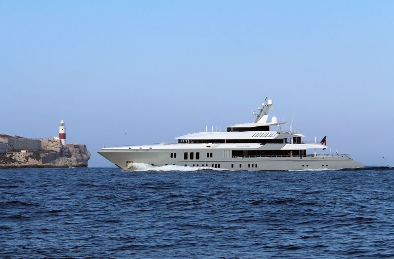 Mogambo arriving in Gibraltar