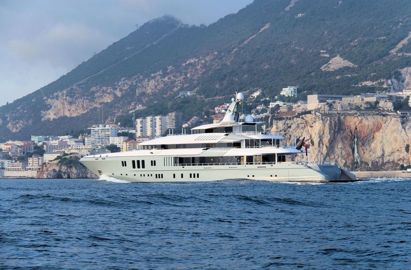 Mogambo arriving in Gibraltar