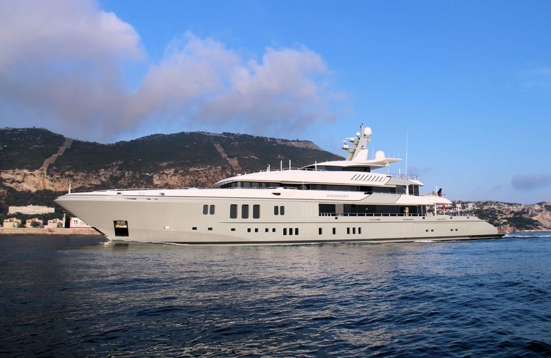 Mogambo arriving in Gibraltar