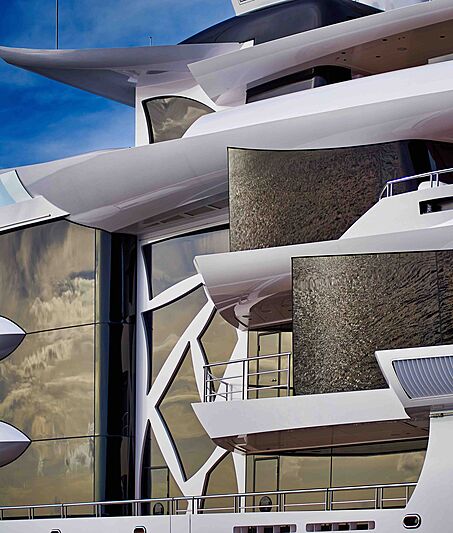 Artefact yacht exterior detail