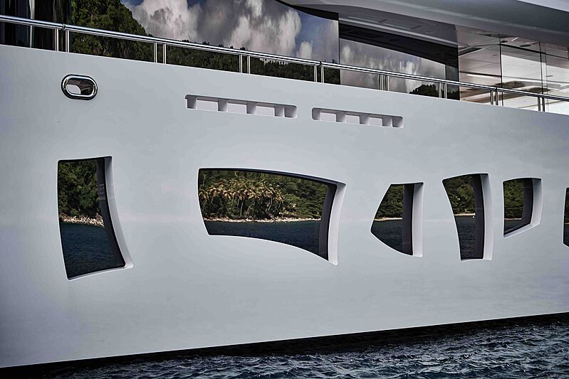 Artefact yacht exterior detail