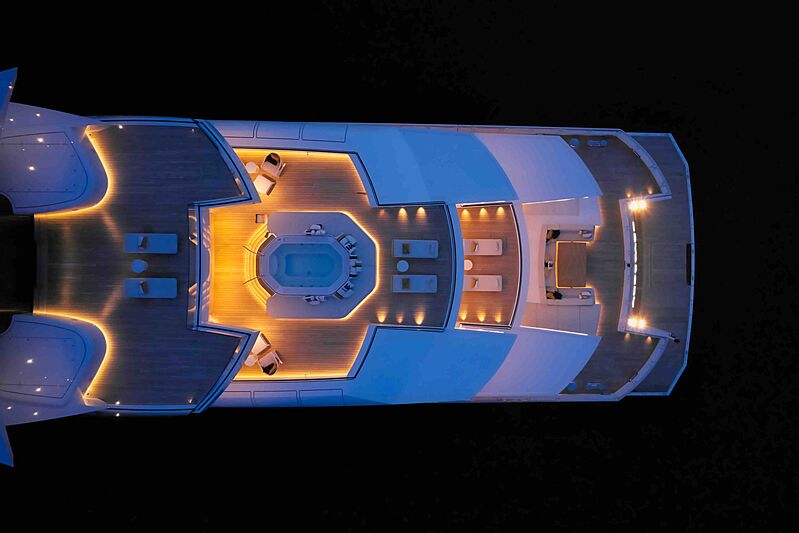 Artefact yacht aft deck
