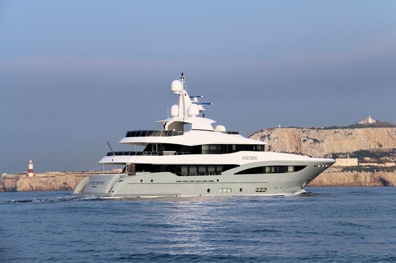Apostrophe cruising off Gibraltar