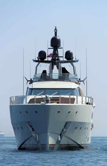 lady M cruising off Gibraltar