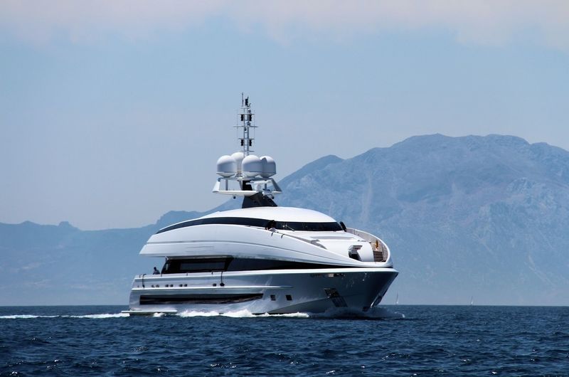 Crazy Me cruising off Gibraltar