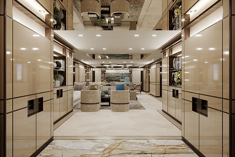 Gemini yacht interior design