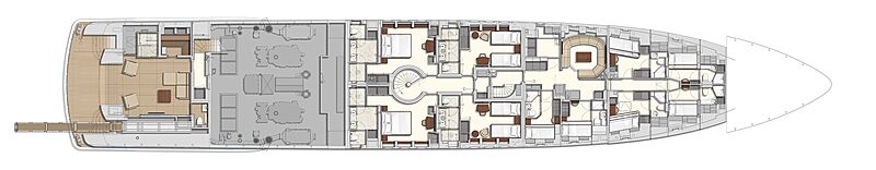 Gemini yacht General Arrangement plan