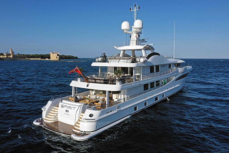 Spirit yacht anchored