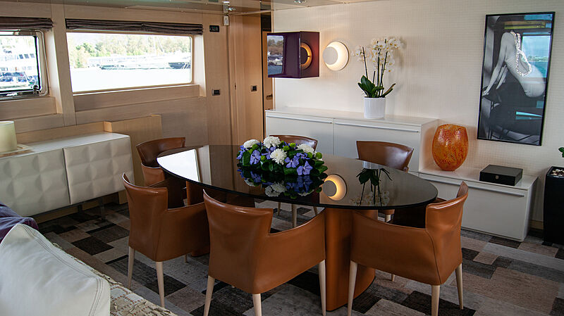 Maraya yacht dining