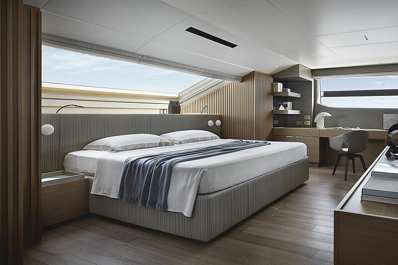 Sanlorenzo SL120 Asymmetric yacht interior design