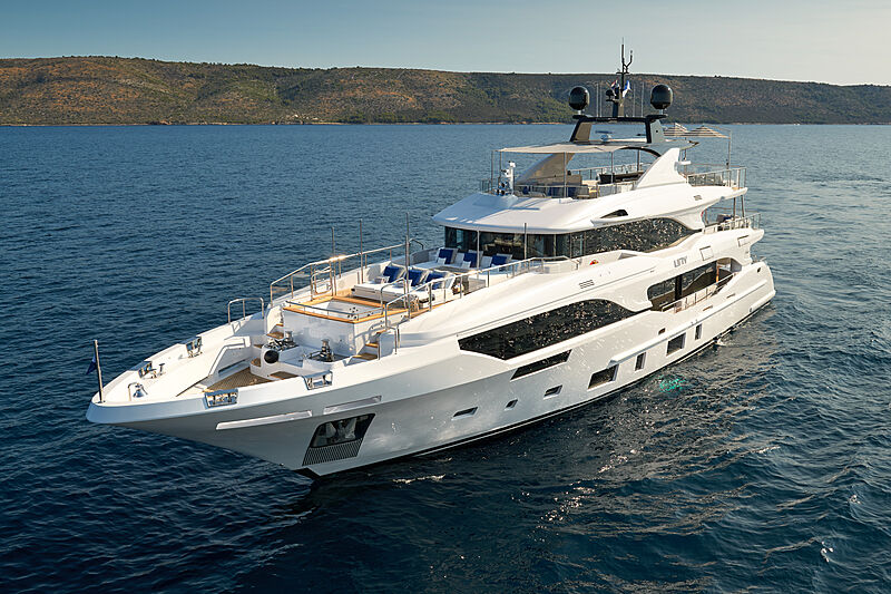 Uny yacht anchored